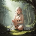 00319-[number]-3308585169-8k, masterpiece, high quality, 4k, best quality, nude, nsfw,  (ahegao), on knees, fantasy setting, elf girl, leaking
