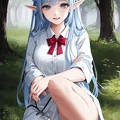00549-[number]-2334599536-8k, masterpiece, high quality, 4k, best quality, panties, nsfw,  (ahegao), on knees, fantasy setting, elf girl