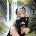00539-[number]-2334599526-8k, masterpiece, high quality, 4k, best quality, panties, nsfw,  (ahegao), on knees, fantasy setting, elf girl