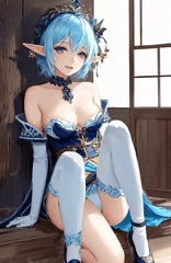 00543-[number]-2334599530-8k, masterpiece, high quality, 4k, best quality, panties, nsfw,  (ahegao), on knees, fantasy setting, elf girl