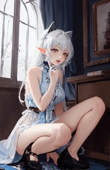 00531-[number]-2334599518-8k, masterpiece, high quality, 4k, best quality, panties, nsfw,  (ahegao), on knees, fantasy setting, elf girl