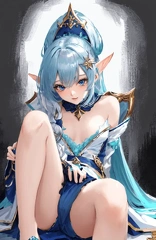 00511-[number]-2334599498-8k, masterpiece, high quality, 4k, best quality, panties, nsfw,  (ahegao), on knees, fantasy setting, elf girl