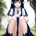 00516-[number]-2334599503-8k, masterpiece, high quality, 4k, best quality, panties, nsfw,  (ahegao), on knees, fantasy setting, elf girl