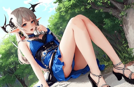 00000-[number]-3675673188-8k, masterpiece, high quality, 4k, best quality, panties, nsfw,  (ahegao), on knees, fantasy setting, elf girl