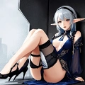 00000-[number]-3675673169-8k, masterpiece, high quality, 4k, best quality, panties, nsfw,  (ahegao), on knees, fantasy setting, elf girl