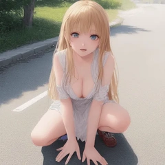 00194-[number]-578837469-Anime girl, high quality, 4k, best quality, cleavage, nsfw,  (ahegao), on knees, anime girl on knees