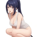 00150-[number]-578837425-Anime girl, high quality, 4k, best quality, cleavage, nsfw,  (ahegao), on knees, anime girl on knees