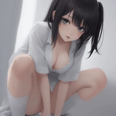 00153-[number]-578837428-Anime girl, high quality, 4k, best quality, cleavage, nsfw,  (ahegao), on knees, anime girl on knees