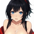 00132-[number]-2461095722-Anime girl, high quality, 4k, best quality, cleavage, nsfw,  cum, ahegao