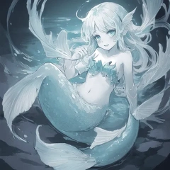 00065-[number]-1678319213-lineart, 2d , 1girl, ((monster girl, fish girl, slime, tentacles)), liquid, dripping, (furry female 0.85), monster mash, (fish),