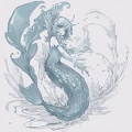 00067-[number]-1678319215-lineart, 2d , 1girl, ((monster girl, fish girl, slime, tentacles)), liquid, dripping, (furry female 0.85), monster mash, (fish),