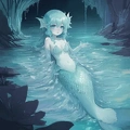 00072-[number]-1678319220-lineart, 2d , 1girl, ((monster girl, fish girl, slime, tentacles)), liquid, dripping, (furry female 0.85), monster mash, (fish),