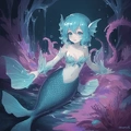 00077-[number]-1678319225-lineart, 2d , 1girl, ((monster girl, fish girl, slime, tentacles)), liquid, dripping, (furry female 0.85), monster mash, (fish),