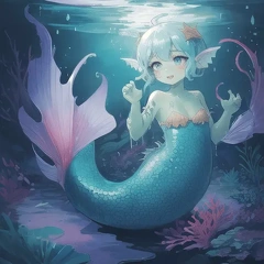 00062-[number]-1678319210-lineart, 2d , 1girl, ((monster girl, fish girl, slime, tentacles)), liquid, dripping, (furry female 0.85), monster mash, (fish),