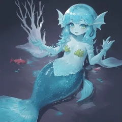 00098-[number]-1678319246-lineart, 2d , 1girl, ((monster girl, fish girl, slime, tentacles)), liquid, dripping, (furry female 0.85), monster mash, (fish),