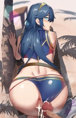 Lucina Creampied at the Beach 10dfsmg