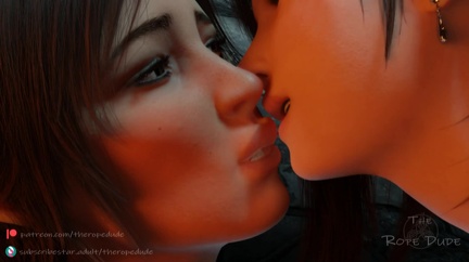 The Rope Dude Lara Croft And Tifa Do A French Kiss (The Rope Dude) [Tomb Raider &amp; Final Fantasy7] Lgzft2