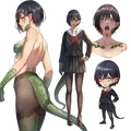 Step-back Reptilian school girl g6ohht