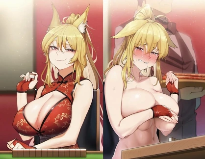 Before and after, playing a strip game w07b8s