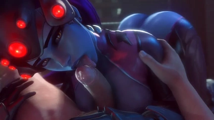 Clubmask1 Widowmaker giving a sensual blowjob (noname55) zv5yjw