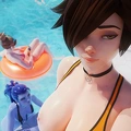 Kyoto709 Tracer, Widowmaker and D.va on a pool party (4th rate) 112sjw2