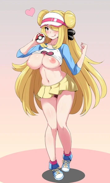 Cynthia showing off a very slutty Rosa cosplay. [Pokemon]_fkblw1.webp