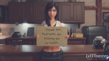 Lvl3toaster Tifa Thanks You For 100O00 Twitter Followers (Lvl3toaster, Sound By Volkornsfw)[Final Fantasy Vii] N2lp14