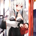 nananashi3 White-haired bunny girl using public transport [Original] gbljuq