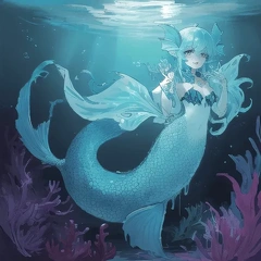 00016-[number]-1678319164-lineart, 2d , 1girl, ((monster girl, fish girl, slime, tentacles)), liquid, dripping, (furry female 0.85), monster mash, (fish),