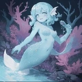00005-[number]-1678319153-lineart, 2d , 1girl, ((monster girl, fish girl, slime, tentacles)), liquid, dripping, (furry female 0.85), monster mash, (fish),