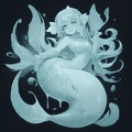 00004-[number]-1678319152-lineart, 2d , 1girl, ((monster girl, fish girl, slime, tentacles)), liquid, dripping, (furry female 0.85), monster mash, (fish),