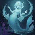 00006-[number]-1678319154-lineart, 2d , 1girl, ((monster girl, fish girl, slime, tentacles)), liquid, dripping, (furry female 0.85), monster mash, (fish),