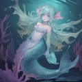 00099-[number]-1678319247-lineart, 2d , 1girl, ((monster girl, fish girl, slime, tentacles)), liquid, dripping, (furry female 0.85), monster mash, (fish),