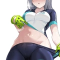 llamanatee Cycling Uniform Shiroko airing out her sweat after a long session of biking (Chicke III) [Blue Archive] zf04w6
