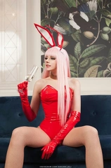 Sakura-Loli [self] Zero Two Bunny from Darling in the franxx cosplay by Sakura Loli roxit2