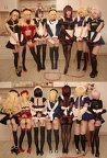 JeanneDAlter Chaldeas Maid Squad Group Cosplay xs07et